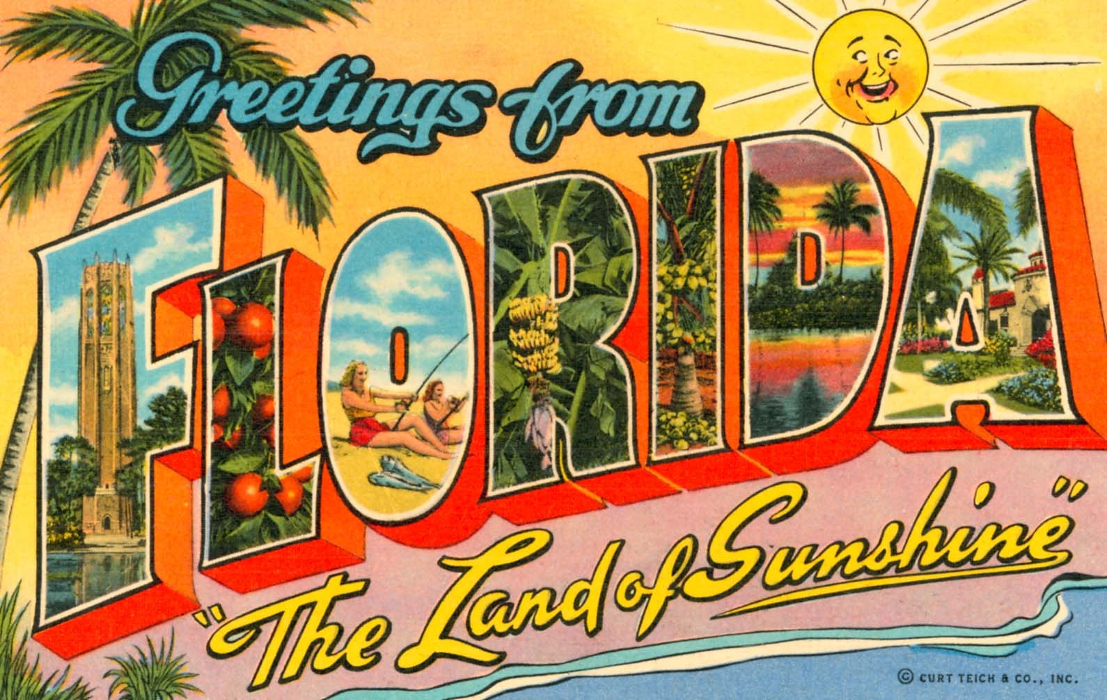 Sunny Florida postcard image