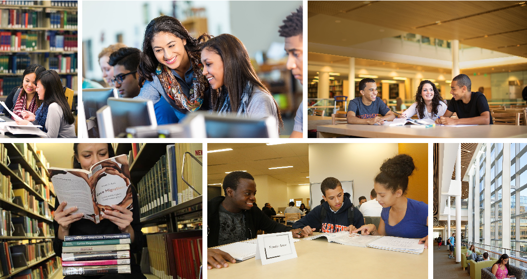 students and spaces at the Berry Library and Learning Commons