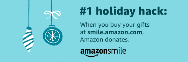 #1 holiday hack: when you buy your gifts at smileamazon.com, amazon donates amazonsmile