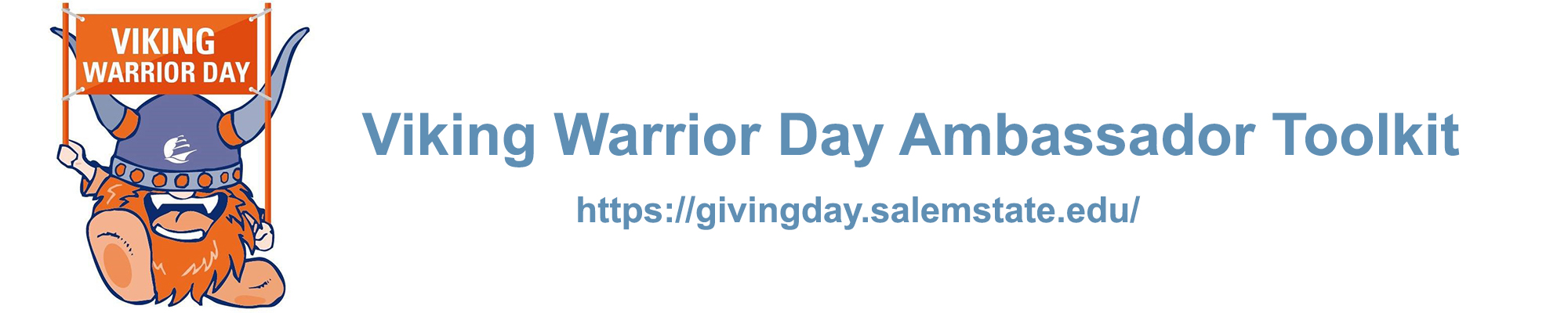 Salem State University Viking Warrior Day Ambassador Toolkit 