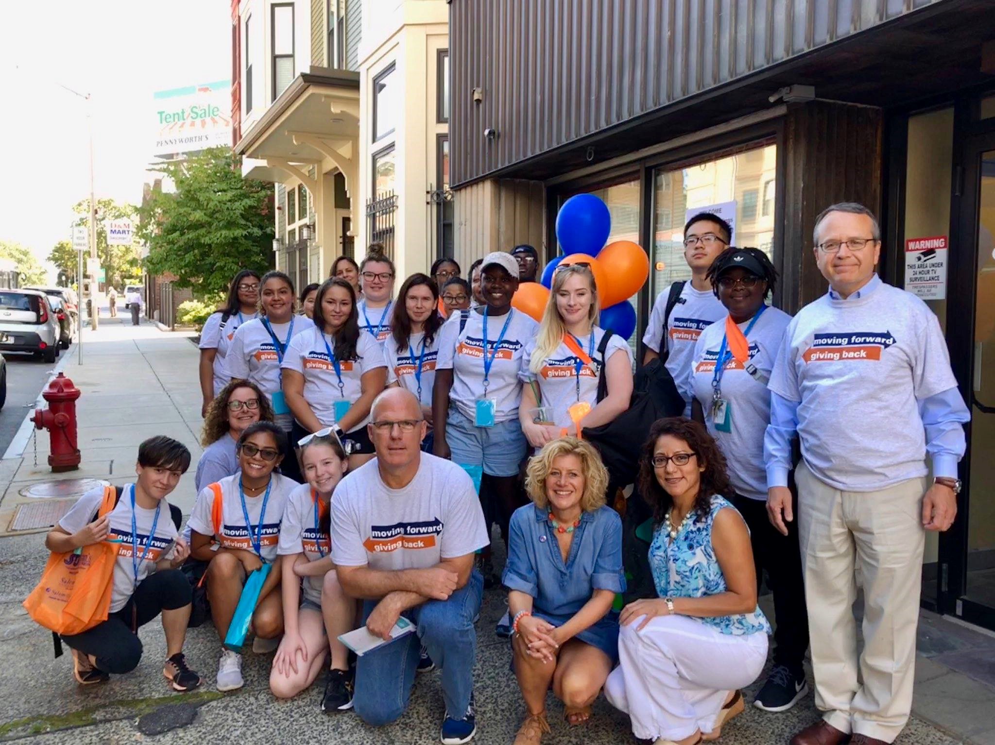 First Year Day of Service volunteers