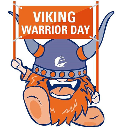 Superfan and Viking Warrior Day banner